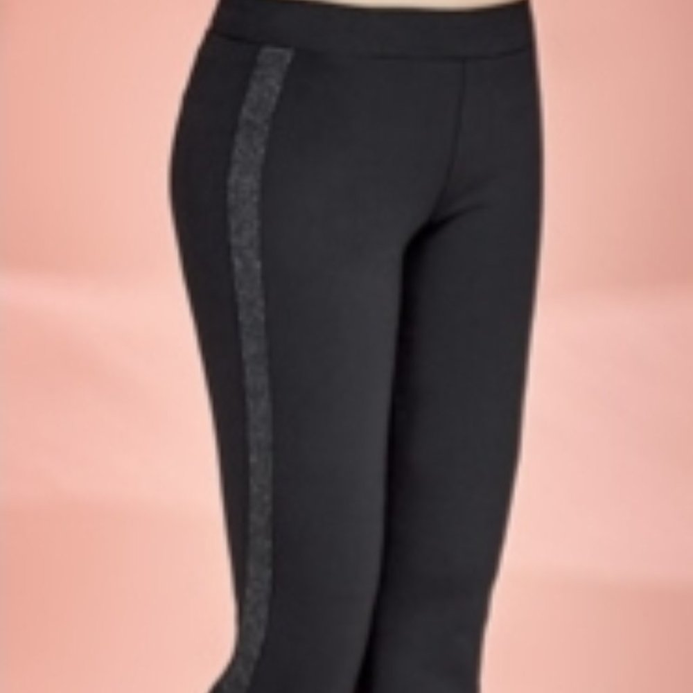 Black Pants with lace and mesh details